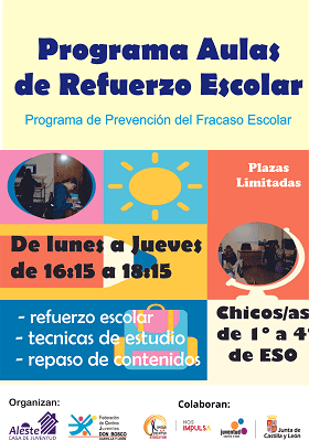 Programa aulas refuerzo escolar