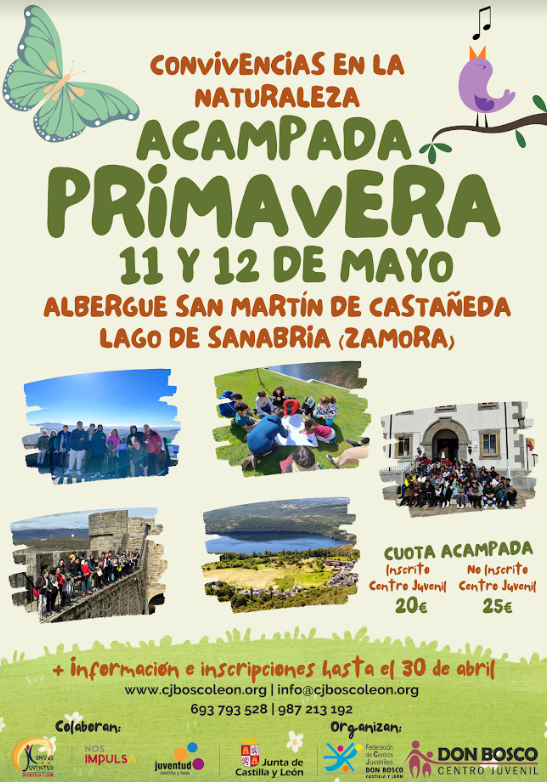 Convivencias en la naturaleza: acampada primavera