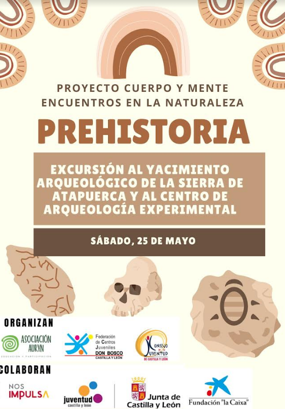 Cartel de la excursión a Atapuerca