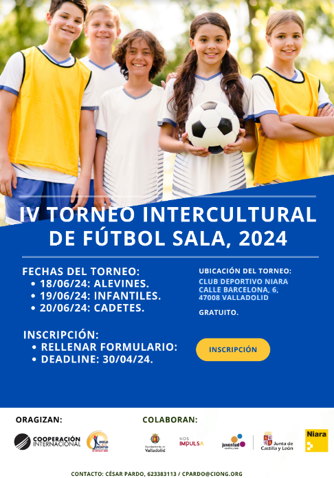 Cartel del torneo de futbol sala
