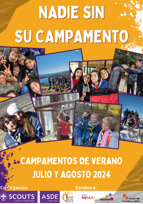 cartel nadie sin su campamento