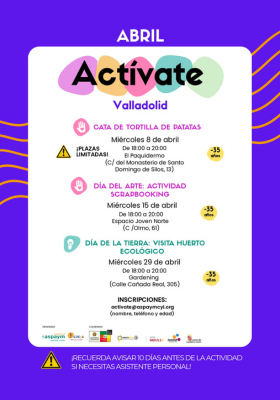 Actívate Valladolid - Abril